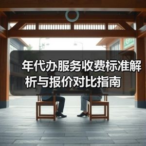 年代办服务收费标准解析与报价对比指南