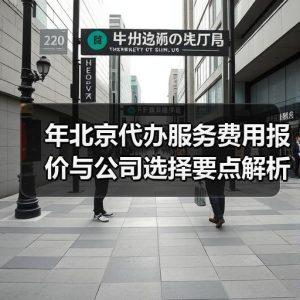 年北京代办服务费用报价与公司选择要点解析