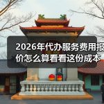 2026年代办服务费用报价怎么算看看这份成本明细